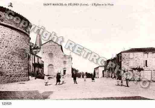 Ville de SAINTMARCELDEFELINES, carte postale ancienne