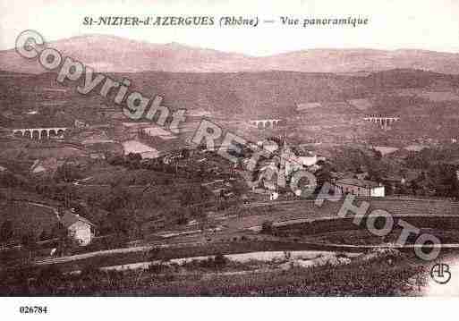 Ville de SAINTNIZIERD'AZERGUES, carte postale ancienne