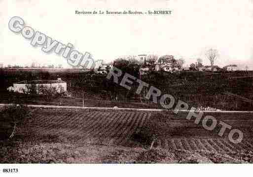 Ville de SAINTROBERT, carte postale ancienne