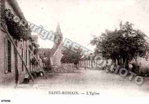 Ville de SAINTROMAIN, carte postale ancienne