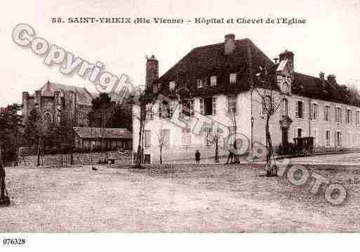 Ville de SAINTYRIEIXLAPERCHE, carte postale ancienne