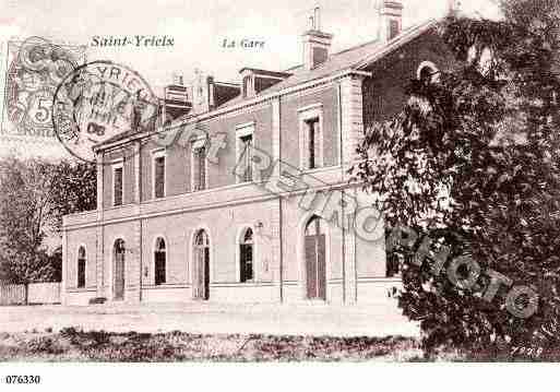 Ville de SAINTYRIEIXLAPERCHE, carte postale ancienne