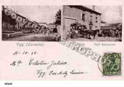 Ville de VIGY, carte postale ancienne