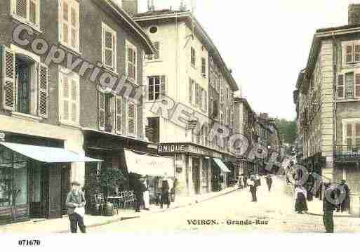 Ville de VOIRON, carte postale ancienne