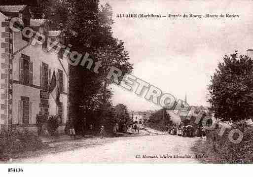 Ville de ALLAIRE, carte postale ancienne