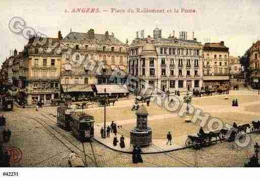 Ville de ANGERS, carte postale ancienne