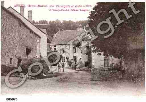 Ville de APREY, carte postale ancienne