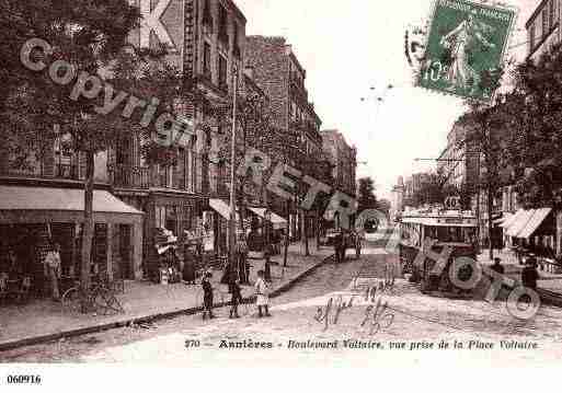 Ville de ASNIERESSURSEINE, carte postale ancienne