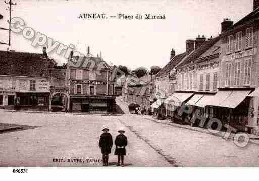 Ville de AUNEAU, carte postale ancienne