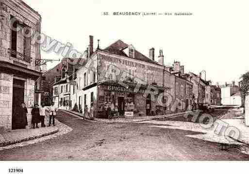 Ville de BEAUGENCY, carte postale ancienne