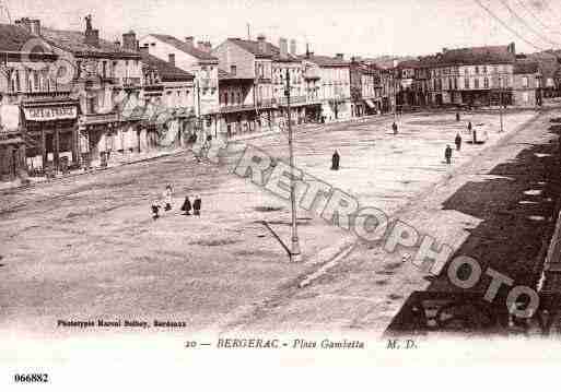 Ville de BERGERAC, carte postale ancienne