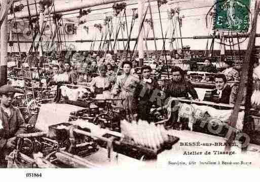 Ville de BESSESURBRAYE, carte postale ancienne