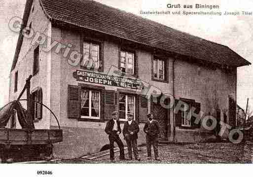 Ville de BINING, carte postale ancienne