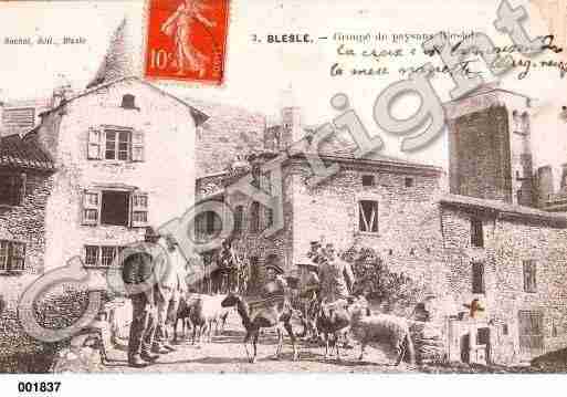 Ville de BLESLE, carte postale ancienne