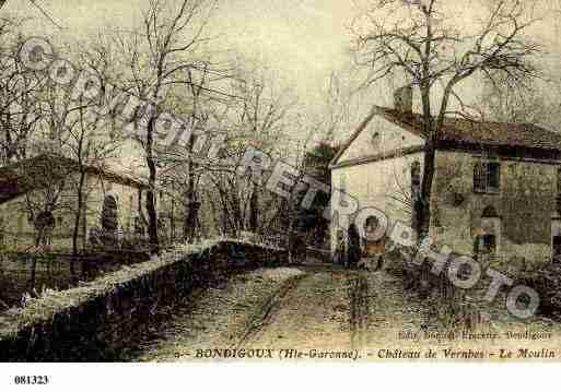 Ville de BONDIGOUX, carte postale ancienne