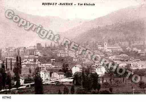 Ville de BOURGSAINTMAURICE, carte postale ancienne