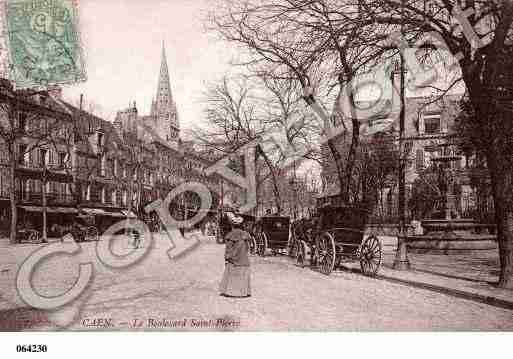 Ville de CAEN, carte postale ancienne