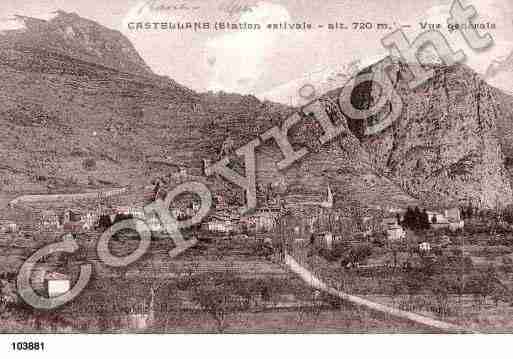 Ville de CASTELLANE, carte postale ancienne