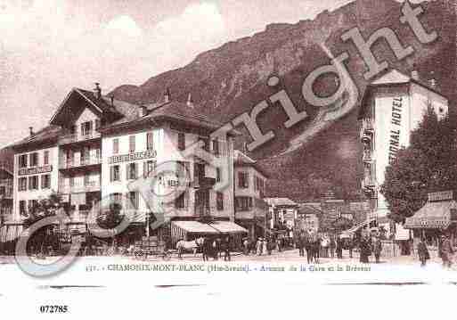 Ville de CHAMONIXMONTBLANC, carte postale ancienne