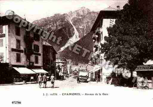 Ville de CHAMONIXMONTBLANC, carte postale ancienne