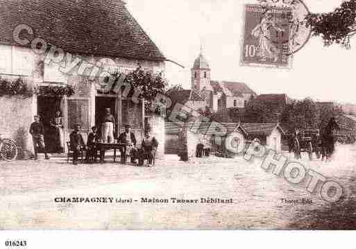 Ville de CHAMPAGNEY, carte postale ancienne