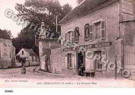 Ville de CHAUCONINNEUFMONTIERS, carte postale ancienne