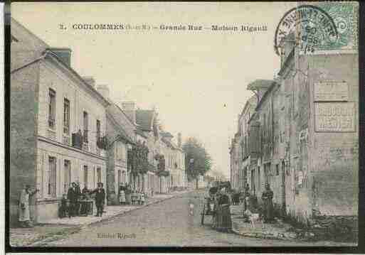 Ville de COULOMMES, carte postale ancienne