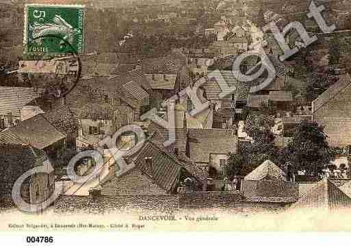 Ville de DANCEVOIR, carte postale ancienne