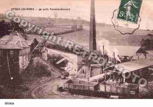 Ville de EPINAC, carte postale ancienne