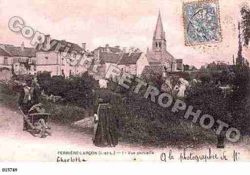 Ville de FERRIERELARCON, carte postale ancienne