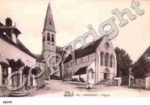 Ville de FERRIERES, carte postale ancienne