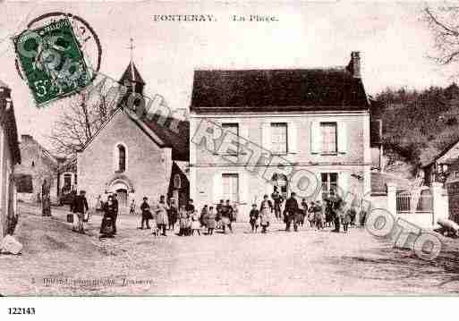 Ville de FONTENAYPRESCHABLIS, carte postale ancienne