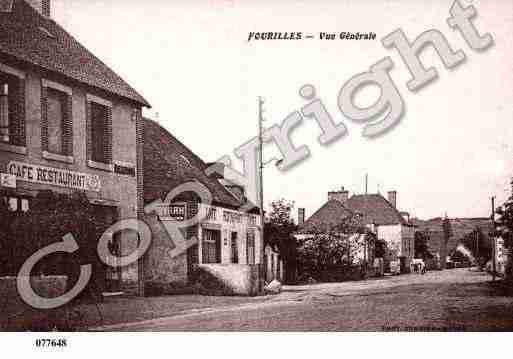 Ville de FOURILLES, carte postale ancienne