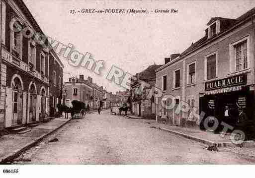 Ville de GREZENBOUERE, carte postale ancienne Ville de GREZENBOUERE, carte postale ancienne
