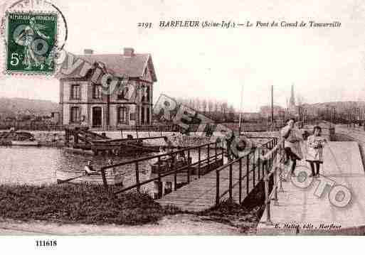 Ville de HARFLEUR, carte postale ancienne