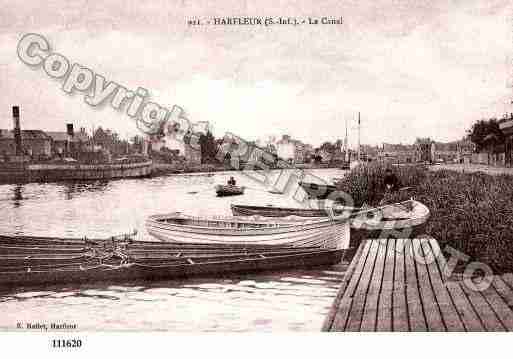 Ville de HARFLEUR, carte postale ancienne