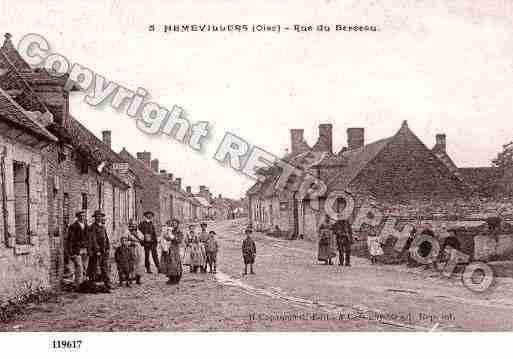 Ville de HEMEVILLERS, carte postale ancienne