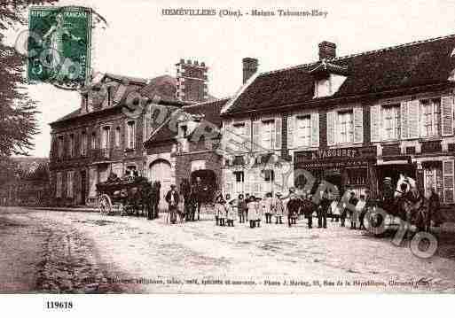 Ville de HEMEVILLERS, carte postale ancienne