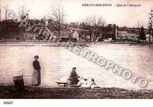 Ville de HERICY, carte postale ancienne