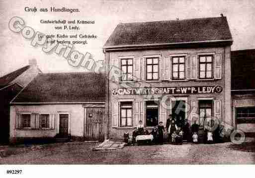 Ville de HUNDLING, carte postale ancienne