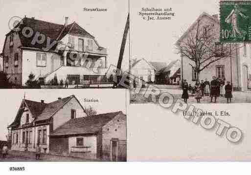Ville de HURTIGHEIM, carte postale ancienne