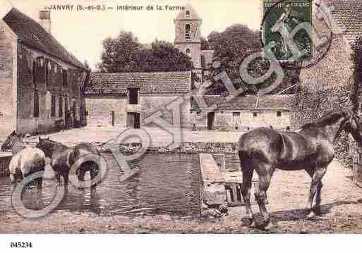 Ville de JANVRY, carte postale ancienne