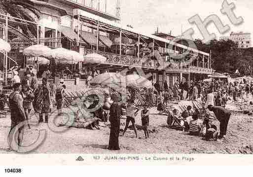 Ville de JUANLESPINS, carte postale ancienne