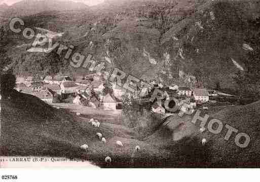 Ville de LARRAU, carte postale ancienne