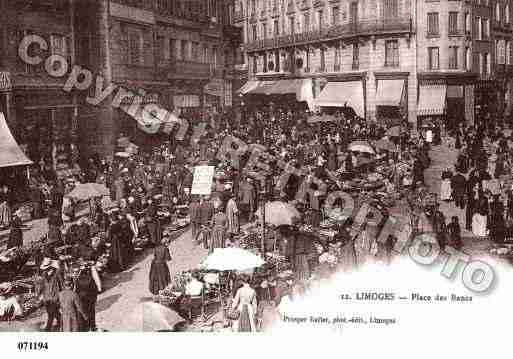 Ville de LIMOGES, carte postale ancienne