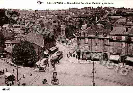 Ville de LIMOGES, carte postale ancienne