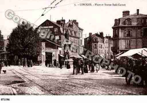 Ville de LIMOGES, carte postale ancienne