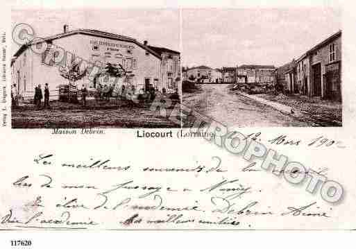 Ville de LIOCOURT, carte postale ancienne