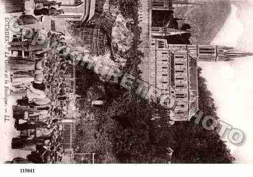 Ville de LOURDES, carte postale ancienne