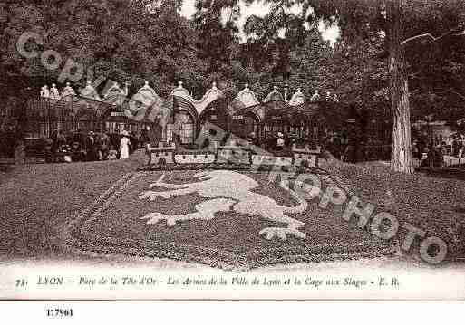 Ville de LYON, carte postale ancienne